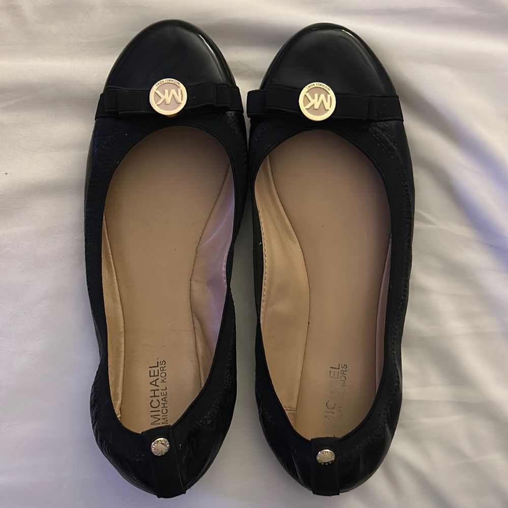 Michael Kors Black Ballet Flats
